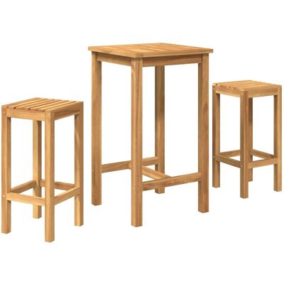 vidaXL zestaw barowy na zewnątrz 3 pcs Nieprzetworzone vidaXL zestaw barowy na zewnątrz 3 pcs Nieprzetworzone