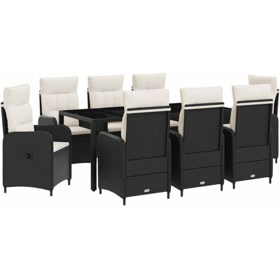 vidaXL Zestaw do jedzenia na zewnątrz z poduszką 9 pcs vidaXL Zestaw do jedzenia na zewnątrz z poduszką 9 pcs