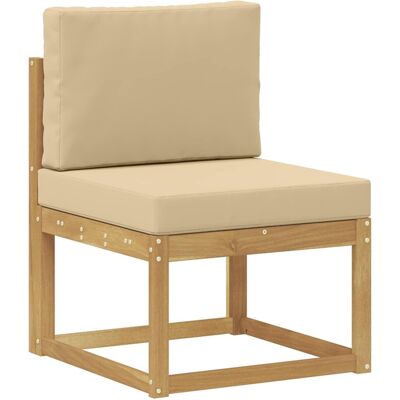 vidaXL Zestaw sof na zewnątrz Biały i Beżowy 59 x 63 x 73 cm vidaXL Zestaw sof na zewnątrz Biały i Beżowy 59 x 63 x 73 cm