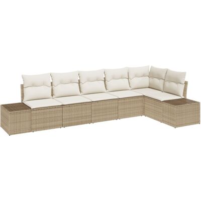 Zestaw Sofa Ogrodowego Vidaxl - Modułowe Meble na Zewnątrz dla 6 Zestaw Sofa Ogrodowego Vidaxl - Modułowe Meble na Zewnątrz dla 6