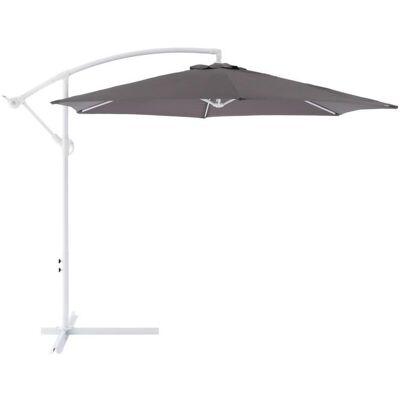 Garthen Wiszący Parasol Z Rączką - Ok. 3 M, Antracyt Garthen Wiszący Parasol Z Rączką - Ok. 3 M, Antracyt