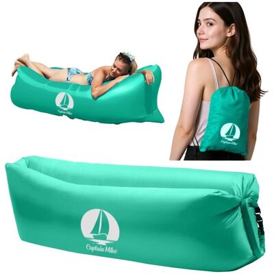 Wytrzymały Materac Dmuchany Lazy Bag Leżak Na Plażę Air Sofa 240x70 Captain Mike Wytrzymały Materac Dmuchany Lazy Bag Leżak Na Plażę Air Sofa 240x70 Captain Mike