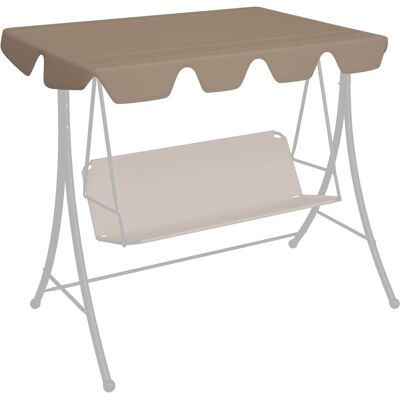 VMP Zadaszenie do huśtawki ogrodowej, taupe, 150/130x105/70 cm VMP Zadaszenie do huśtawki ogrodowej, taupe, 150/130x105/70 cm