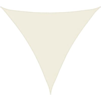 vidaXL Parasol przeciwsłoneczny Oxford Tkanina Trójkątny 4x4x4 m Krem - Parasol przeciwsłoneczny vidaXL Parasol przeciwsłoneczny Oxford Tkanina Trójkątny 4x4x4 m Krem - Parasol przeciwsłoneczny