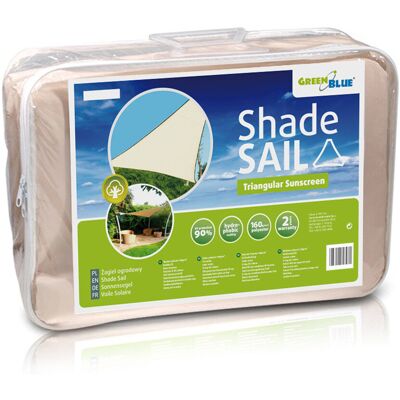 Żagiel ogrodowy UV GREENBLUE GB500, kremowy, trójkąt, 3,6 m Żagiel ogrodowy UV GREENBLUE GB500, kremowy, trójkąt, 3,6 m