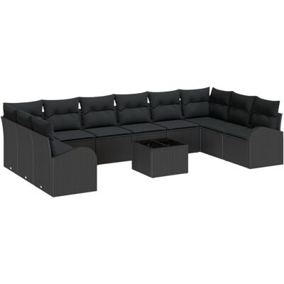 vidaXL Zestaw 11 Elementów Sof Ogrodowych z Poduszkami Beżowy Polirattan, Sofa Dwuosobowa Ogrodowa z Miejscem do Przechowywania i Poduszkami Czarna Polirat.. vidaXL Zestaw 11 Elementów Sof Ogrodowych z Poduszkami Beżowy Polirattan, Sofa Dwuosobowa Ogrodowa z Miejscem do Przechowywania i Poduszkami Czarna Polirat..