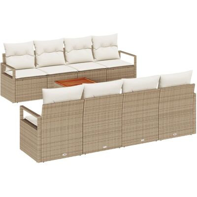 Zestaw 9-częściowy sof ogrodowych vidaXL z poduszkami Beżowy Poli Rattan Akacja, Sofa ogrodowa 2-osobowa vidaXL z poduszkami Beżowy Poli Rattan Zestaw 9-częściowy sof ogrodowych vidaXL z poduszkami Beżowy Poli Rattan Akacja, Sofa ogrodowa 2-osobowa vidaXL z poduszkami Beżowy Poli Rattan