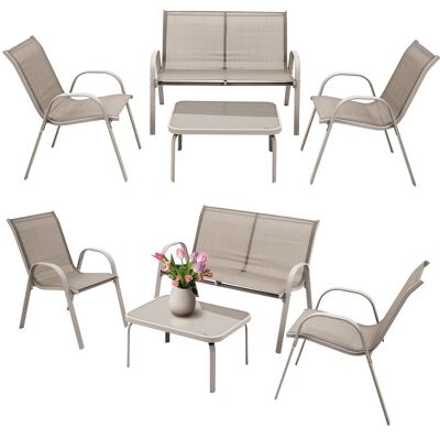 JUMI Zestaw meble ogrodowe 2 x krzesło sofa stolik KOMPLET ogrodowych na TARAS JUMI Zestaw meble ogrodowe 2 x krzesło sofa stolik KOMPLET ogrodowych na TARAS