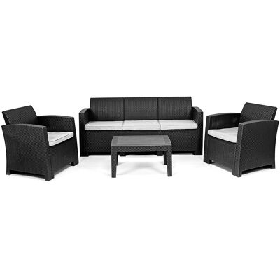 Zestaw mebli ogrodowych Sapphire ST-1550 Venice - stolik + sofa + 2 fotele Zestaw mebli ogrodowych Sapphire ST-1550 Venice - stolik + sofa + 2 fotele