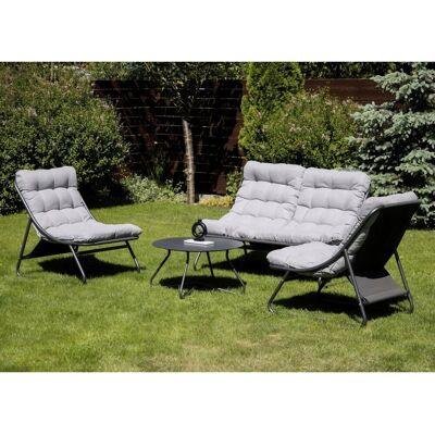 Zestaw ogrodowy VISTA CAFFE: sofa, 2 fotele, stolik FOCUS GARDEN Zestaw ogrodowy VISTA CAFFE: sofa, 2 fotele, stolik FOCUS GARDEN