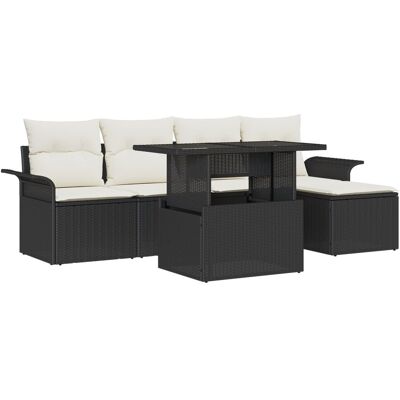Zestaw Sof Ogrodowych vidaXL z Poduszkami Czarny Poli Rattan, Sofa Ogrodowa dla 2 Osób vidaXL z Przechowalnią i Poduszkami Czarny Poli Rattan Zestaw Sof Ogrodowych vidaXL z Poduszkami Czarny Poli Rattan, Sofa Ogrodowa dla 2 Osób vidaXL z Przechowalnią i Poduszkami Czarny Poli Rattan