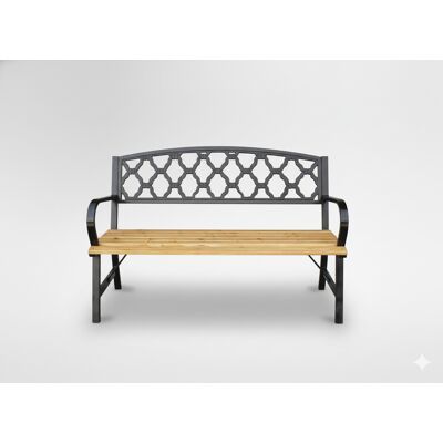 GardenLine Ławka Ogrodowa Parkowa Metalowa Drewniana Z Oparciem Do Altany 120 Cm. GardenLine Ławka Ogrodowa Parkowa Metalowa Drewniana Z Oparciem Do Altany 120 Cm.