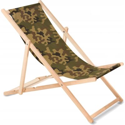 GREENBLUE LEŻAK OGRODOWY DREWNIANY SKŁADANY FOTEL PLAŻOWY ROZKŁADANY SOLIDNY MORO GREENBLUE LEŻAK OGRODOWY DREWNIANY SKŁADANY FOTEL PLAŻOWY ROZKŁADANY SOLIDNY MORO