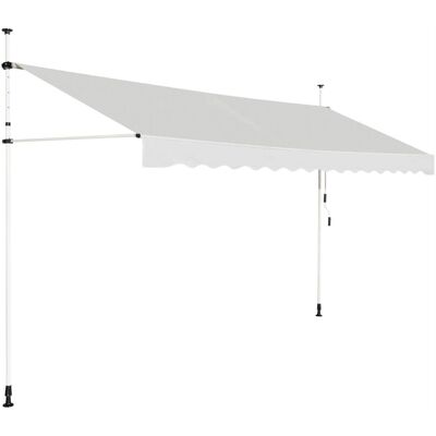 COSTWAY Markiza balkonowa rozporowa 350 x 125cm COSTWAY Markiza balkonowa rozporowa 350 x 125cm