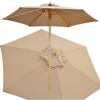 Koopman PARASOL OGRODOWY DREWNIANY 250CM SKŁADANY PIASKOWY Koopman PARASOL OGRODOWY DREWNIANY 250CM SKŁADANY PIASKOWY