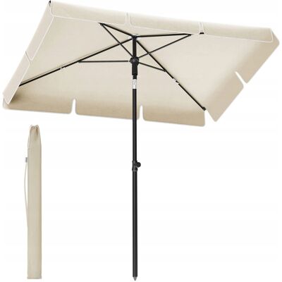 songmics Parasol Ogrodowy Składany Płótno 200 X 125 Cm Beżowy Pokrowiec W Zestawie songmics Parasol Ogrodowy Składany Płótno 200 X 125 Cm Beżowy Pokrowiec W Zestawie