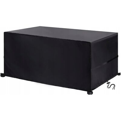 Amazon Pokrowiec ogrodowy na stół 185 x 90 x 74 cm czarny Amazon Pokrowiec ogrodowy na stół 185 x 90 x 74 cm czarny