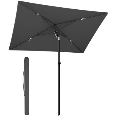 Songmics Parasol Na Balkon Taras 190x120cm Szary Regulowany Songmics Parasol Na Balkon Taras 190x120cm Szary Regulowany
