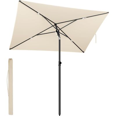 Songmics Parasol Ogrodowy Na Balkon Prostokątny 232x149cm Beżowy Upf 50+ Songmics Parasol Ogrodowy Na Balkon Prostokątny 232x149cm Beżowy Upf 50+