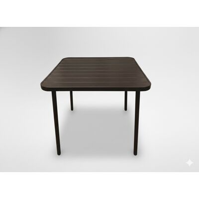 GardenLine Stolik Stół Ogrodowy Kwadratowy Brązowy Metalowy Do Altany Ogrodu 80 Cm. GardenLine Stolik Stół Ogrodowy Kwadratowy Brązowy Metalowy Do Altany Ogrodu 80 Cm.