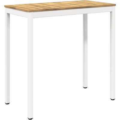 vidaXL Stół barowy ogrodowy Biały 108,5 x 55 x 105 cm vidaXL Stół barowy ogrodowy Biały 108,5 x 55 x 105 cm