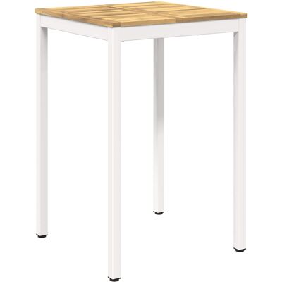 vidaXL Stół barowy ogrodowy Biały 70 x 68,5 x 105 cm vidaXL Stół barowy ogrodowy Biały 70 x 68,5 x 105 cm