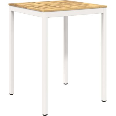 vidaXL Stół barowy ogrodowy Biały 80 x 80,5 x 105 cm vidaXL Stół barowy ogrodowy Biały 80 x 80,5 x 105 cm