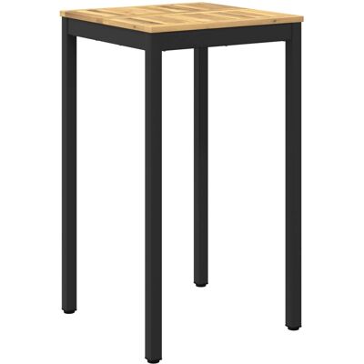 vidaXL Stół barowy ogrodowy biały i czarny 60 x 60,5 x 105 cm vidaXL Stół barowy ogrodowy biały i czarny 60 x 60,5 x 105 cm