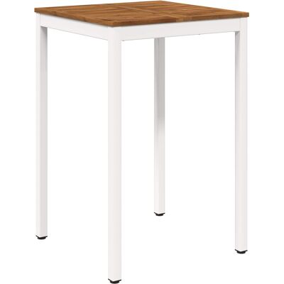 vidaXL Stół barowy ogrodowy Naturalne i białe 70 x 68,5 x 105 cm vidaXL Stół barowy ogrodowy Naturalne i białe 70 x 68,5 x 105 cm