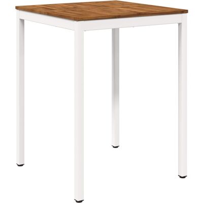 vidaXL Stół barowy ogrodowy Naturalne i białe 80 x 80,5 x 105 cm vidaXL Stół barowy ogrodowy Naturalne i białe 80 x 80,5 x 105 cm