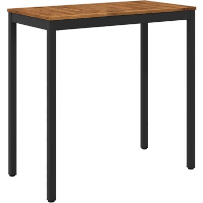 vidaXL Stół barowy ogrodowy Naturalny i czarny 108,5 x 55 x 105 cm vidaXL Stół barowy ogrodowy Naturalny i czarny 108,5 x 55 x 105 cm