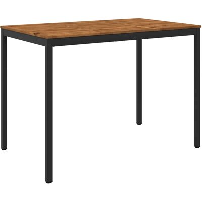 Vidaxl Stół Barowy Ogrodowy Naturalny I Czarny 147 X 88,5 X 105 Cm Vidaxl Stół Barowy Ogrodowy Naturalny I Czarny 147 X 88,5 X 105 Cm