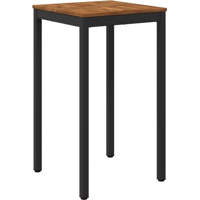 vidaXL Stół barowy ogrodowy Naturalny i czarny 60 x 60,5 x 105 cm vidaXL Stół barowy ogrodowy Naturalny i czarny 60 x 60,5 x 105 cm