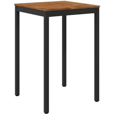 vidaXL Stół barowy ogrodowy Naturalny i czarny 70 x 68,5 x 105 cm vidaXL Stół barowy ogrodowy Naturalny i czarny 70 x 68,5 x 105 cm