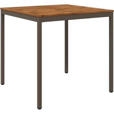 Vidaxl Stół Barowy Ogrodowy Naturalny I Kawowy 110 X 108,5 X 105 Cm Vidaxl Stół Barowy Ogrodowy Naturalny I Kawowy 110 X 108,5 X 105 Cm