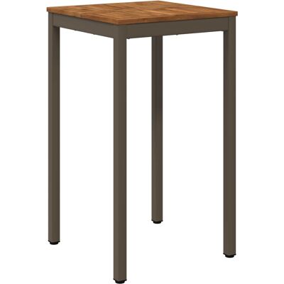 vidaXL Stół barowy ogrodowy Naturalny i kawowy 60 x 60,5 x 105 cm vidaXL Stół barowy ogrodowy Naturalny i kawowy 60 x 60,5 x 105 cm