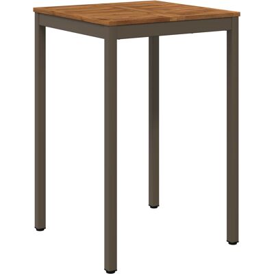 vidaXL Stół barowy ogrodowy Naturalny i kawowy 70 x 68,5 x 105 cm vidaXL Stół barowy ogrodowy Naturalny i kawowy 70 x 68,5 x 105 cm