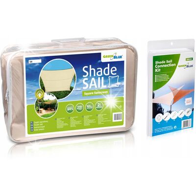 GREENBLUE Żagiel ogrodowy zacieniacz UV poliester 3,6m hydrofobowa powierzchnia GREENBLUE Żagiel ogrodowy zacieniacz UV poliester 3,6m hydrofobowa powierzchnia