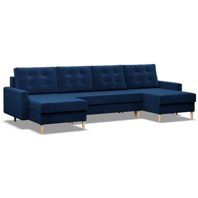 Mebligo - Grand - Granatowy - Aksamit - Sofa bed Mebligo - Grand - Granatowy - Aksamit - Sofa bed