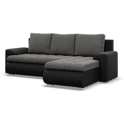 Mebligo - Foresta - Czarny - 4 miejsca - Sleeper sofa Mebligo - Foresta - Czarny - 4 miejsca - Sleeper sofa