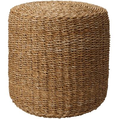 Home&Styling - Okrągła pufa z naturalnej morskiej trawy Ø40x38 cm - Pufa Home&Styling - Okrągła pufa z naturalnej morskiej trawy Ø40x38 cm - Pufa