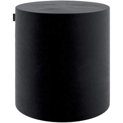 Puf Barrel DEKORIA Velvet, głęboka czerń, ø40 Puf Barrel DEKORIA Velvet, głęboka czerń, ø40