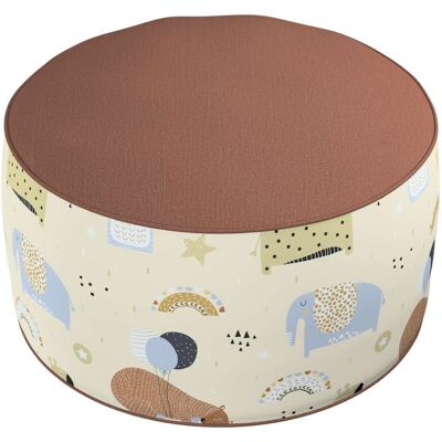 Yellow Tipi Puf dwukolorowy Coli, beżowy, 50x25 cm, Magic Collection Yellow Tipi Puf dwukolorowy Coli, beżowy, 50x25 cm, Magic Collection