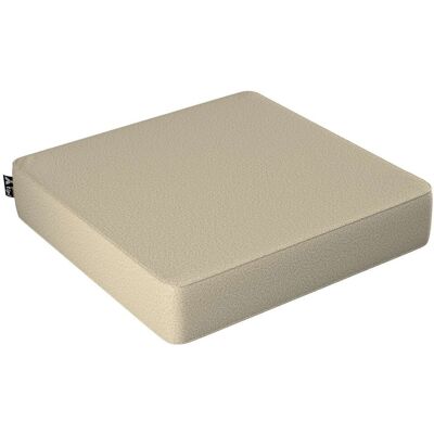 Żółty Tipi Puf z Aksamitnego Cztery-Kąta - Beżowy - 50x50x10cm - Pufa Żółty Tipi Puf z Aksamitnego Cztery-Kąta - Beżowy - 50x50x10cm - Pufa