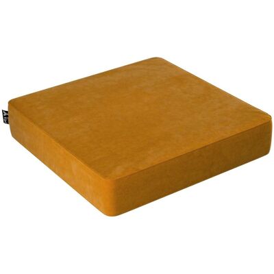 Yellow Tipi Puf Velvet Square, miodowy, 50x50x10cm, Posh Velvet Yellow Tipi Puf Velvet Square, miodowy, 50x50x10cm, Posh Velvet