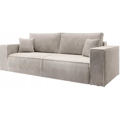 Selsey Rozkładana Sofa Kolor Krem 102x85x257cm - Rozkładana Sofa Selsey Rozkładana Sofa Kolor Krem 102x85x257cm - Rozkładana Sofa