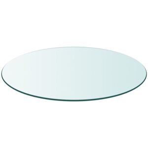 vidaXL Blat na stół vidaXL, szklany, okrągły, 300 mm