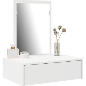 vidaXL Biały MDF 60 x 40 x 70 cm Szafka na kosmetyki - Stolik do makijażu vidaXL Biały MDF 60 x 40 x 70 cm Szafka na kosmetyki - Stolik do makijażu