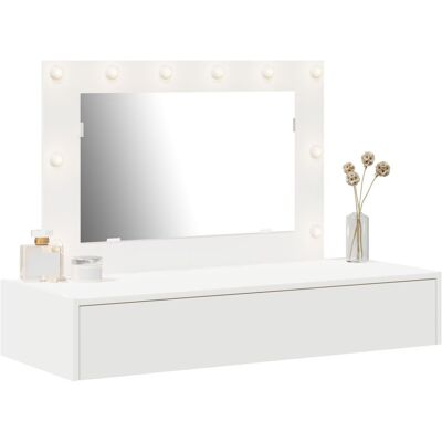 vidaXL Biały MDF 100 x 40 x 70 cm Stół do Makijażu - Toaletka vidaXL Biały MDF 100 x 40 x 70 cm Stół do Makijażu - Toaletka