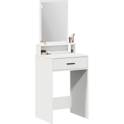 vidaXL Biały MDF 50 x 41 x 140 cm Nowoczesny Rektangulary Stolik do Makijażu vidaXL Biały MDF 50 x 41 x 140 cm Nowoczesny Rektangulary Stolik do Makijażu